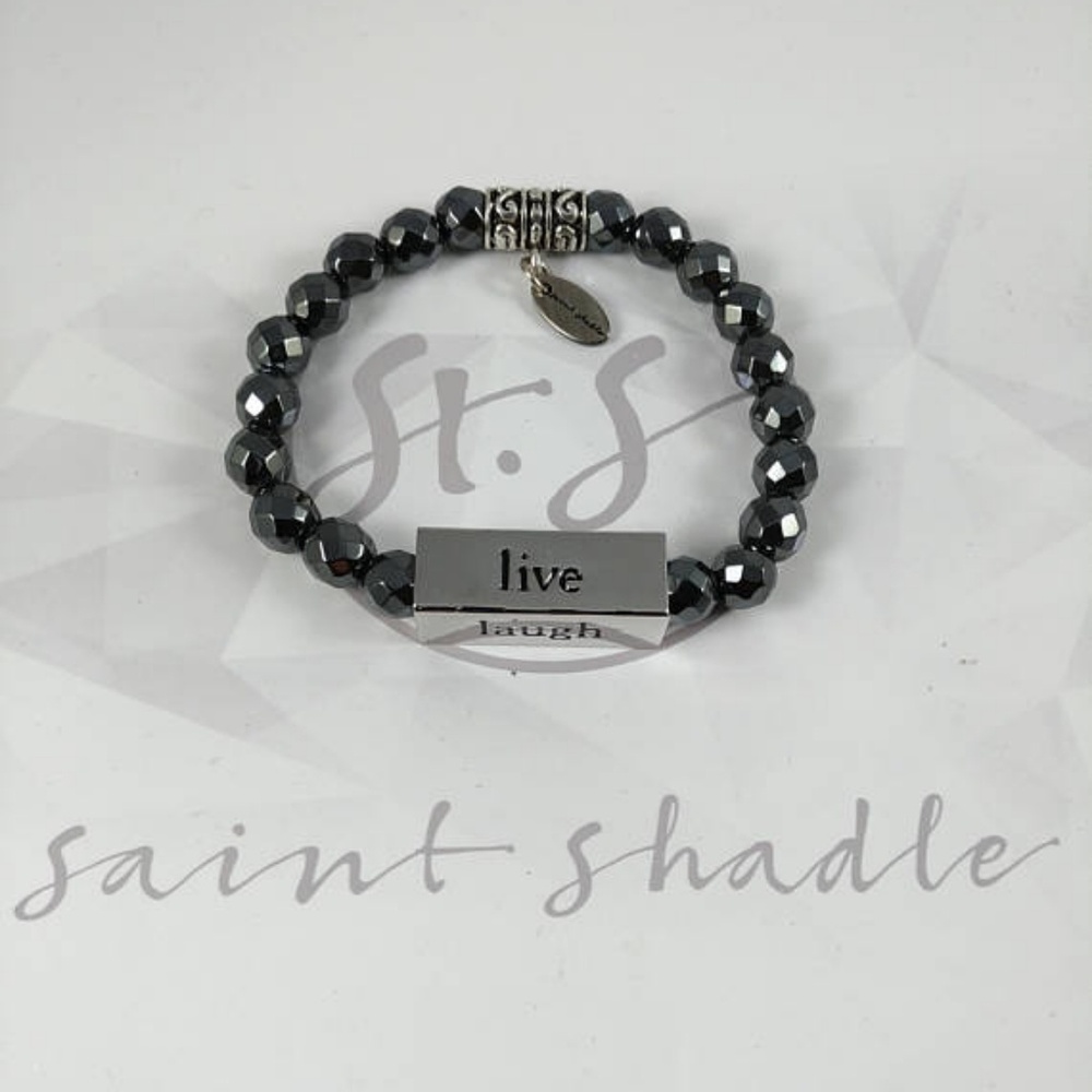 Handmade: Live, Love, Laugh, Dream gem bracelet - Picture 4 of 7